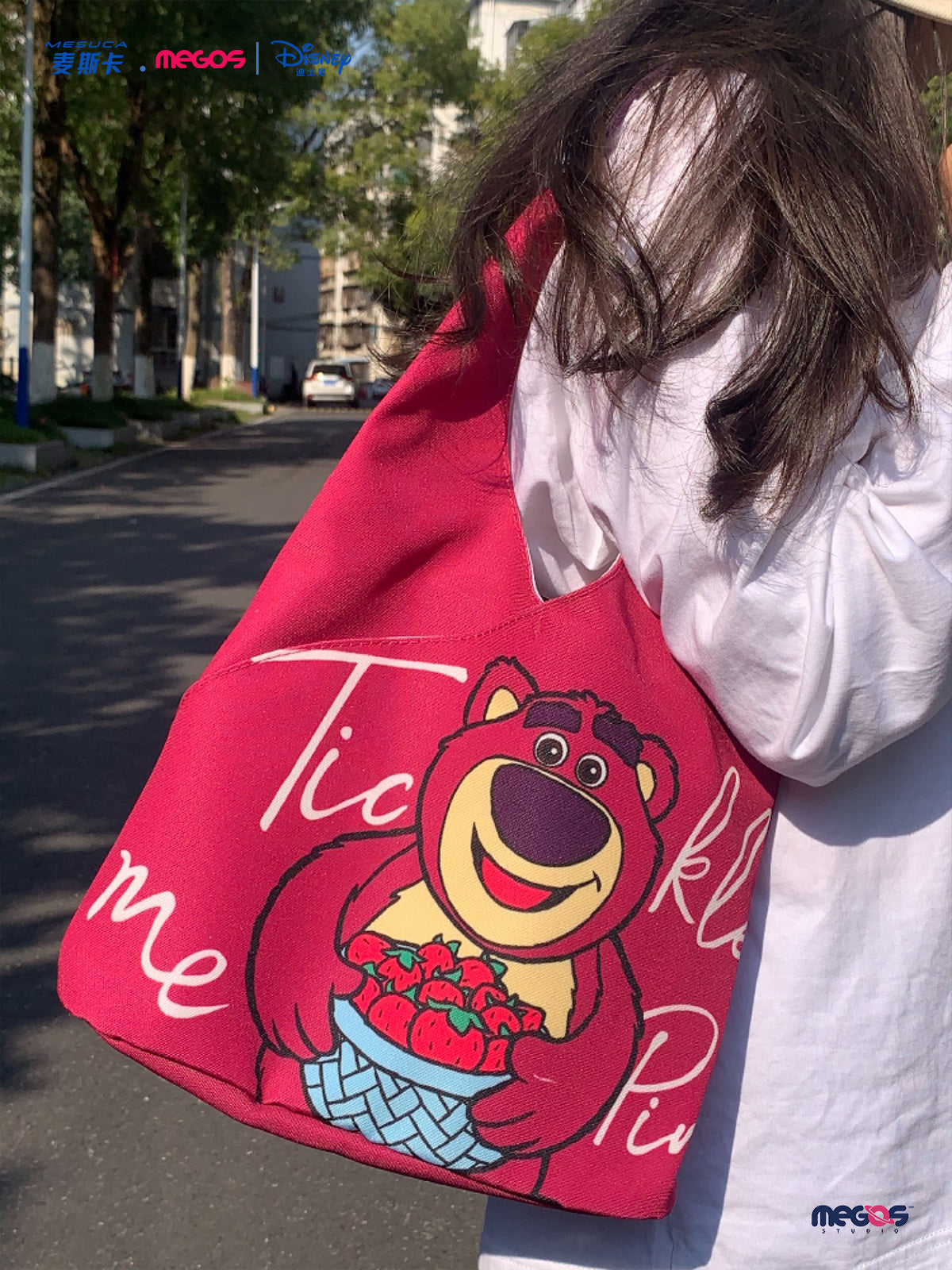 Disney Lotso Canvas Shoulder Bags